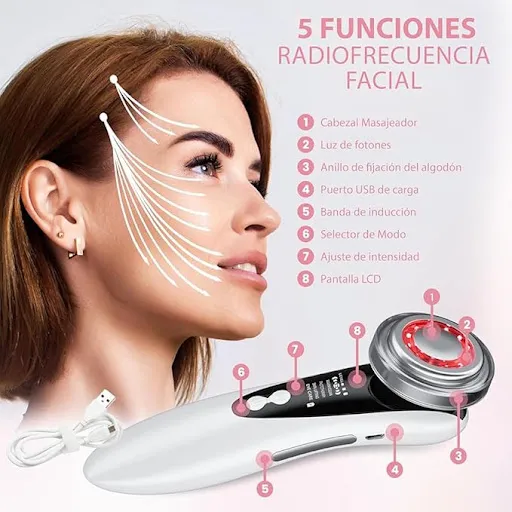 Dispositivo Rejuvenecedor Facial 5 en 1